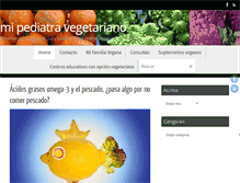 Tablet Screenshot of mipediatravegetariano.com
